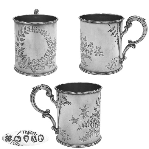 Victorian Silver Child s Mug 1876